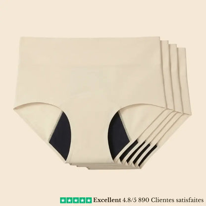 Culotte Menstruelle 3 Couches, Anti-Fuites, Flux Abondants, Port Quotidien