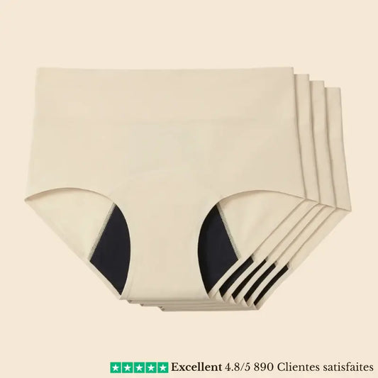 Culotte Menstruelle 3 Couches, Anti-Fuites, Flux Abondants, Port Quotidien
