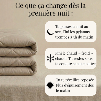 Couette Rafraîchissante, Conçue pour les bouffées de chaleur nocturnes