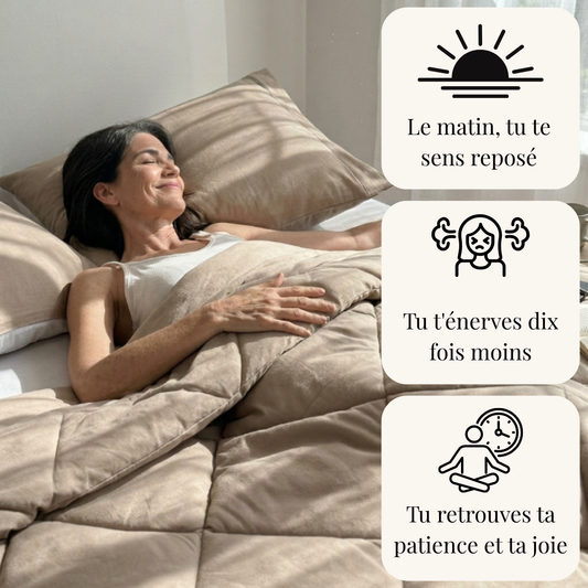Couette Rafraîchissante, Conçue pour les bouffées de chaleur nocturnes